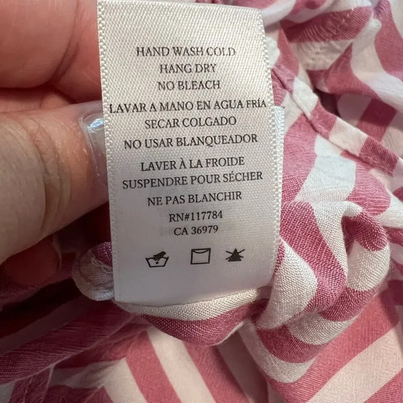 RAILS‎ Val Top in Garnet White Stripe Front Tie - Picture 7 of 9